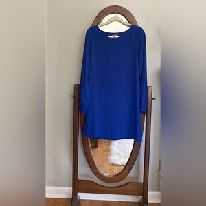 Cobalt blue shift dress